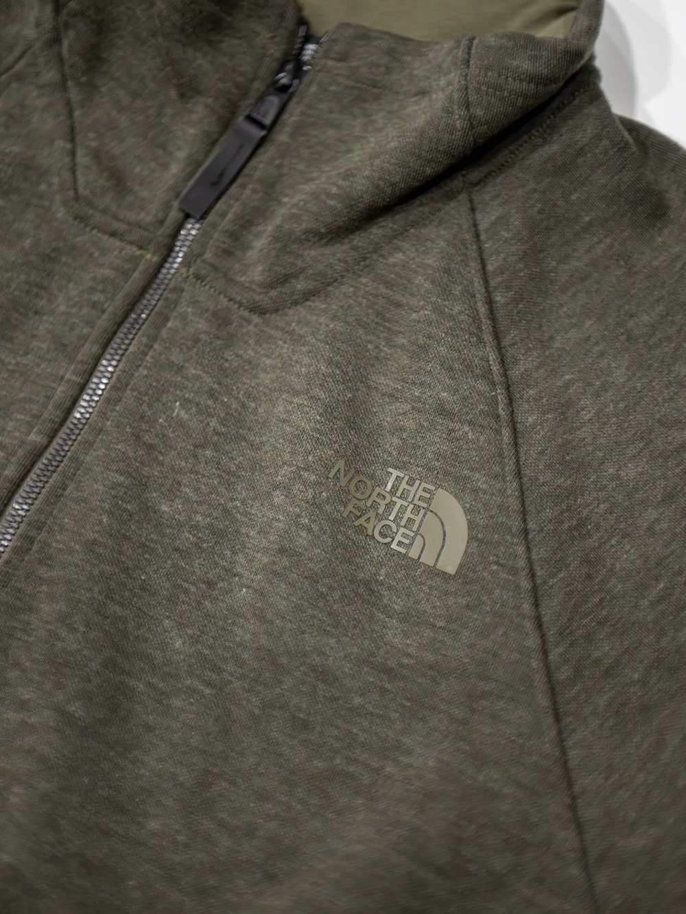 The North Face Olive Green Lightweight Zip Hoodie Jacket